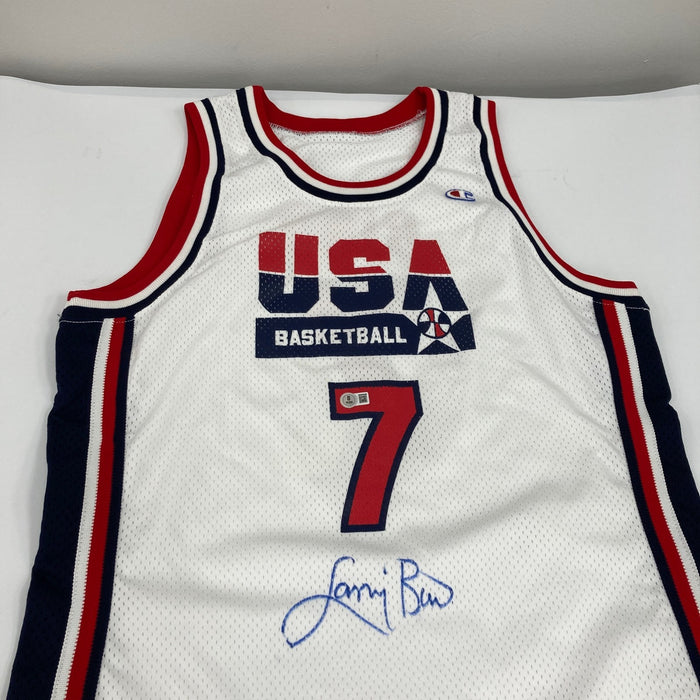 Larry Bird Game Used Signed 1992 Olympics Team USA Jersey MEARS COA & Beckett