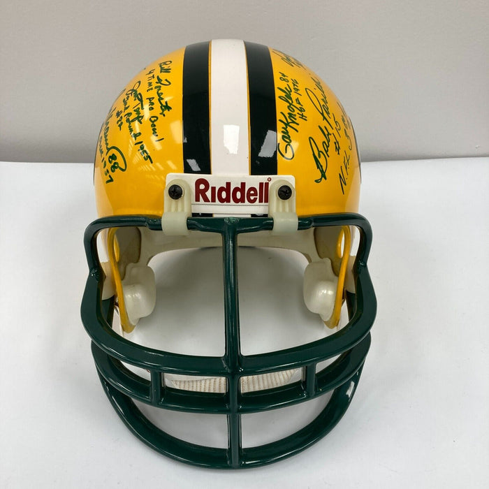 Green Bay Packers Legends Signed Full Size Helmet 15 Sigs JSA COA