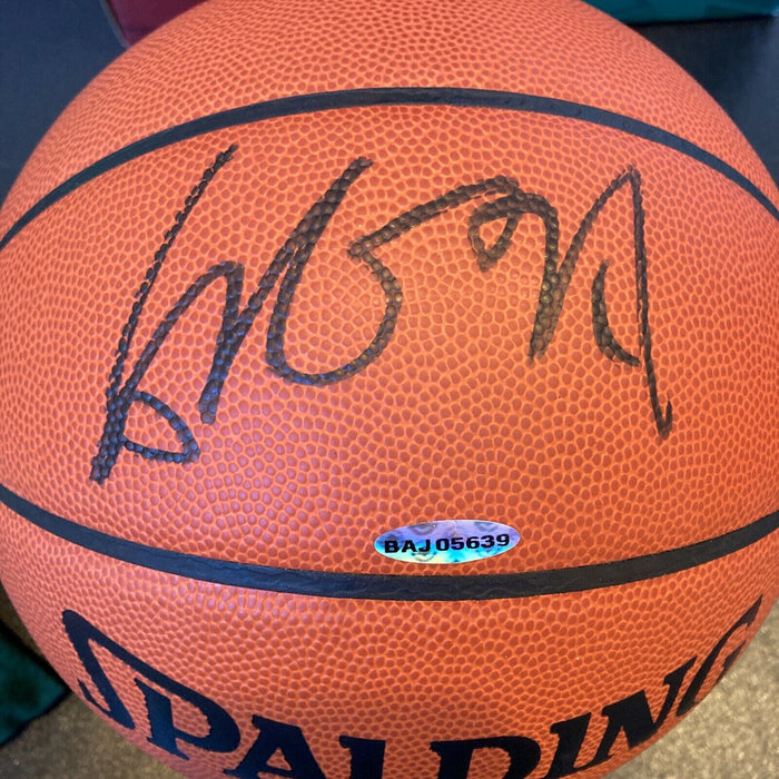 Yao Ming Signed Spalding Official NBA Game Basketball UDA Upper Deck COA & Box