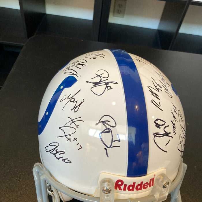 2005 Indianapolis Colts Team Signed Authentic Helmet Peyton Manning JSA COA