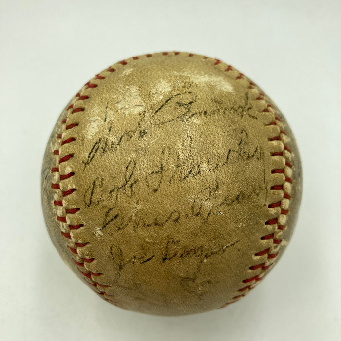 1923 NY Yankees World Series Champs Team Signed Baseball Babe Ruth JSA & PSA