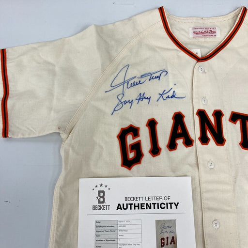 Willie Mays "Say Hey Kid" Signed Inscribed Authentic 1951 Giants Jersey Beckett