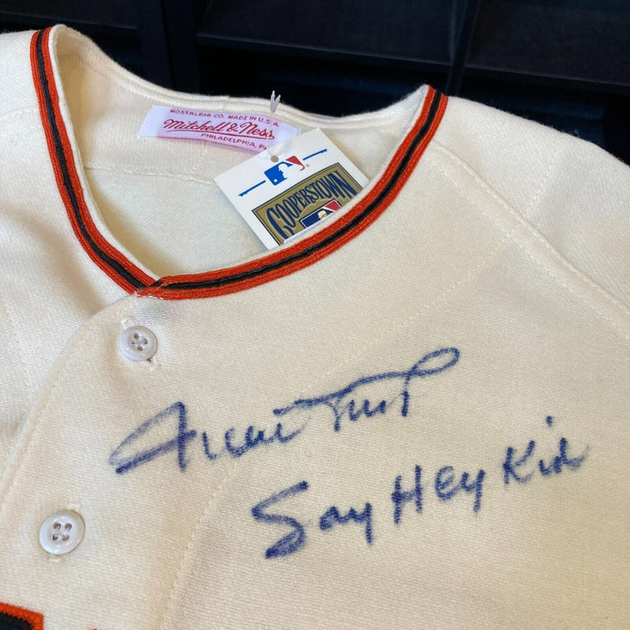 Willie Mays "Say Hey Kid" Signed Inscribed Authentic 1951 Giants Jersey JSA COA