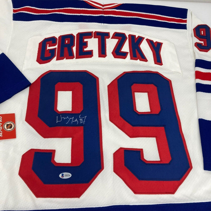 Wayne Gretzky Signed New York Rangers CCM Game Model Jersey Beckett COA