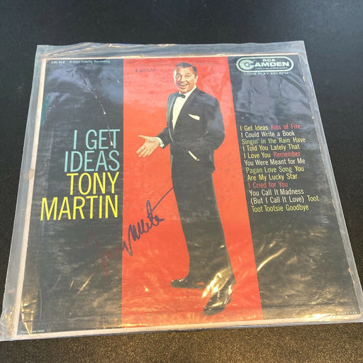 Tony Martin Signed Autographed Vintage LP Record