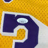 Magic Johnson Signed Pro Cut 1992-93 Los Angeles Lakers Jersey With JSA COA