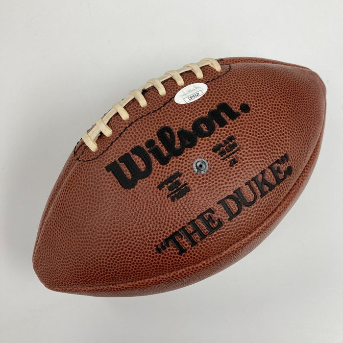 Clyde Bulldog Turner Signed NFL Wilson Game Football JSA COA RARE