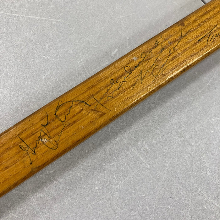 1961-1962 Toronto Maple Leafs Stanley Cup Champs Team Signed Hockey Stick JSA