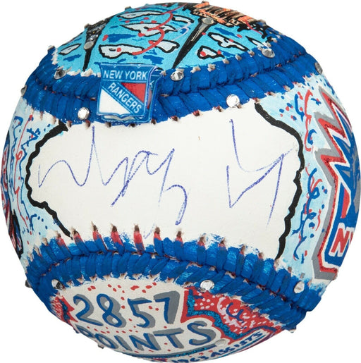 Wayne Gretzky Signed Charles Fazzino Hand Painted Pop Art Baseball JSA Sticker