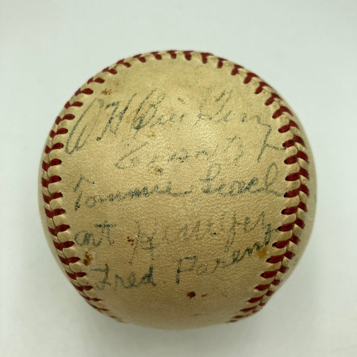 Cy Young & Fred Clarke 1903 First World Series Multi Signed Baseball JSA COA