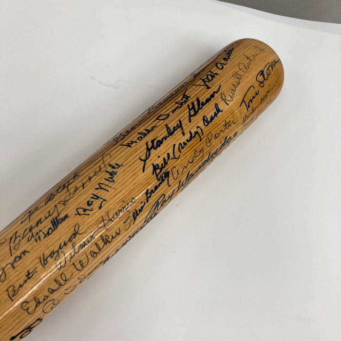 Willie Mays Hank Aaron Negro League Legends Signed Baseball Bat 123 Sigs Beckett