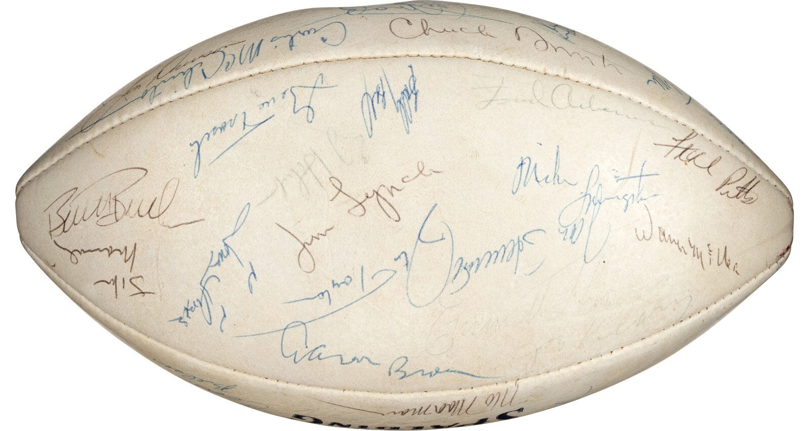 1969 Kansas City Chiefs Super Bowl Champs Team Signed AFL Game Football PSA DNA