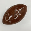 Jim Brown "Hall Of Fame 1971" Signed Authentic Wilson NFL Football JSA COA