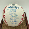 Alex Rodriguez Signed Heavily Inscribed STAT Baseball Steiner COA With Case