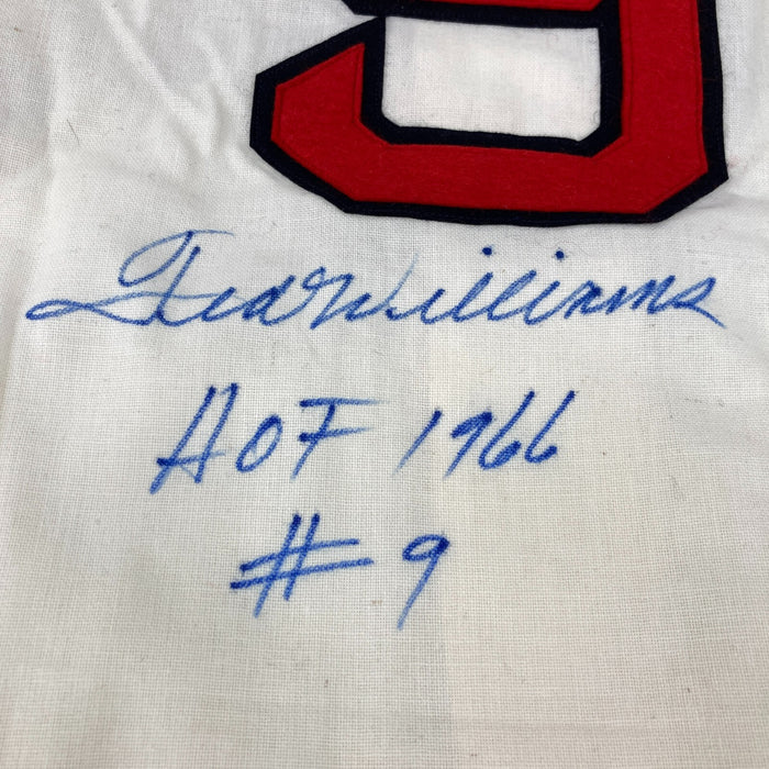 The Finest Ted Williams "Hall Of  Fame 1966 #9" Signed Boston Red Sox Jersey JSA