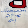 The Finest Ted Williams "Hall Of  Fame 1966 #9" Signed Boston Red Sox Jersey JSA