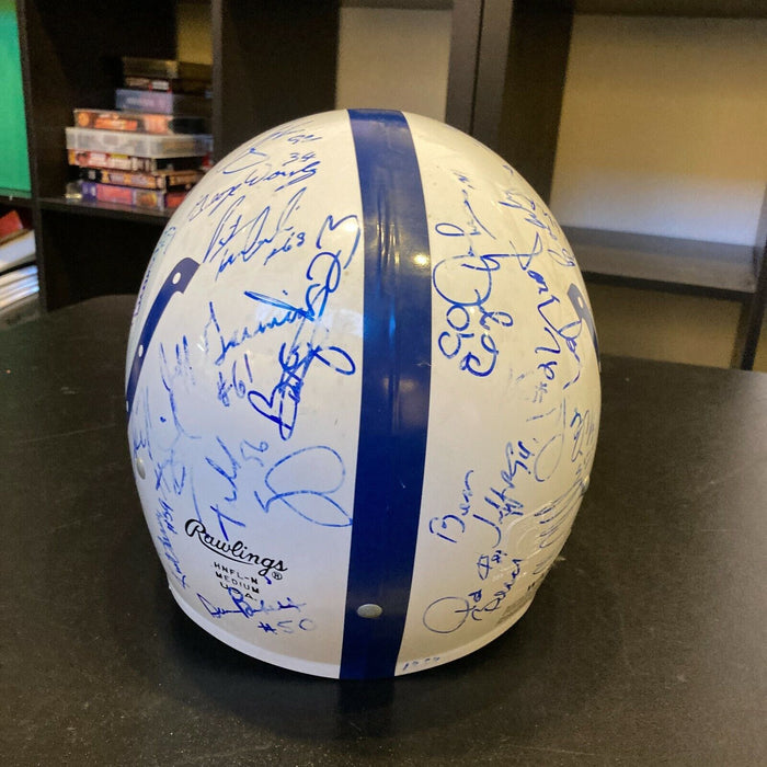 2002 Indianapolis Colts Team Signed Autographed Full Size Helmet