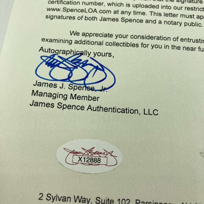 Babe Ruth Single Signed 1928 American League Baseball JSA COA