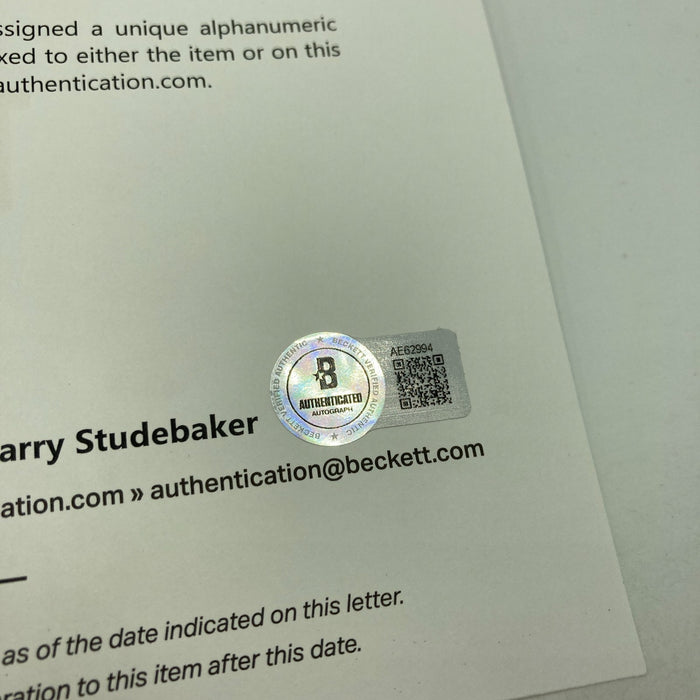 Gavvy Cravath Single Signed Official National League Baseball Beckett COA RARE