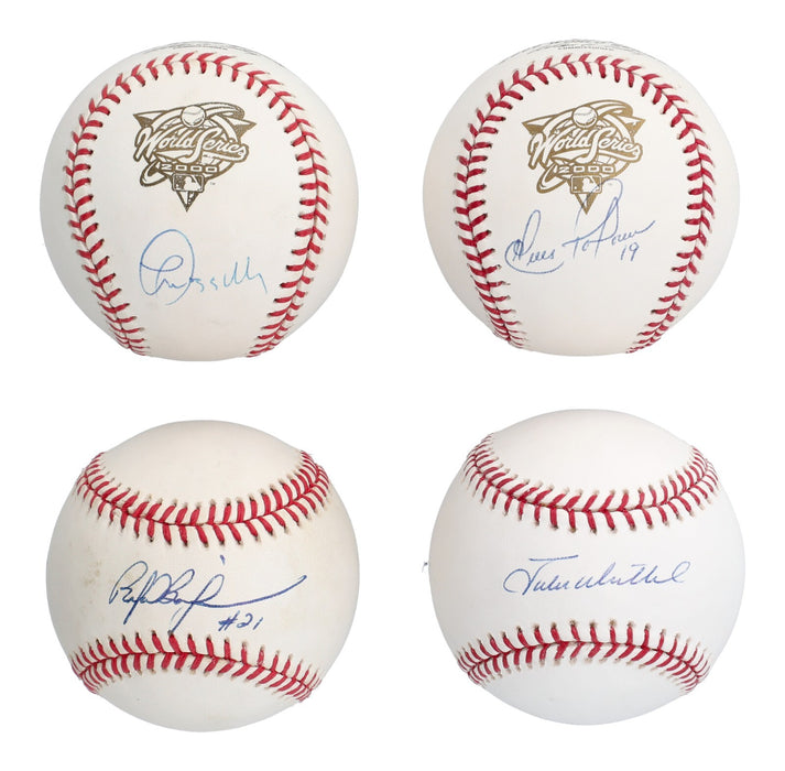 2000 New York Yankees WS Champs Team Signed Baseball Collection 60 Balls JSA COA