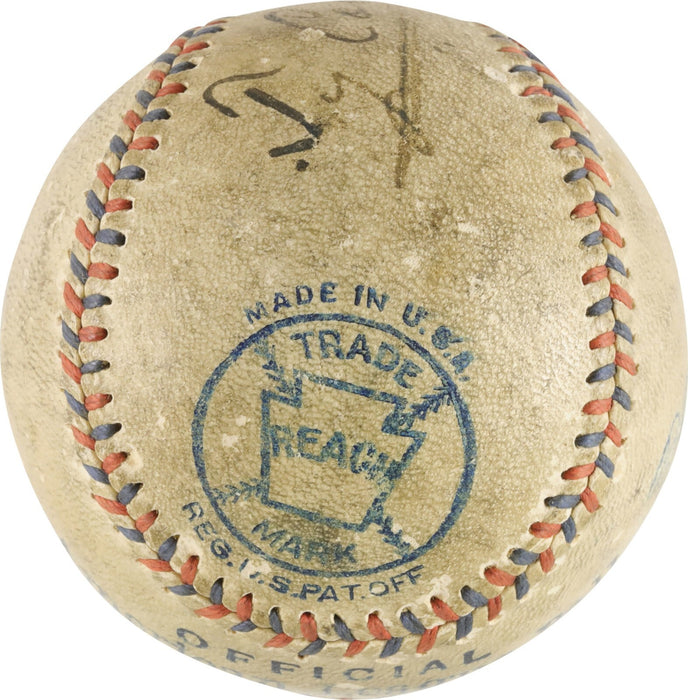 Earliest Known Ty Cobb Single Signed 1912 American League Baseball JSA COA