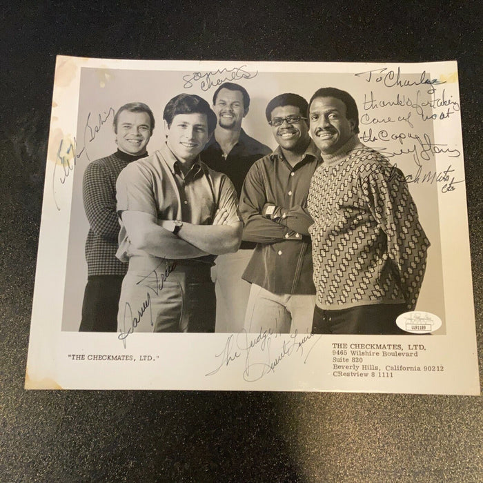 Checkmates Ltd. Band Signed Autographed Vintage Photo 5 Sigs With JSA COA