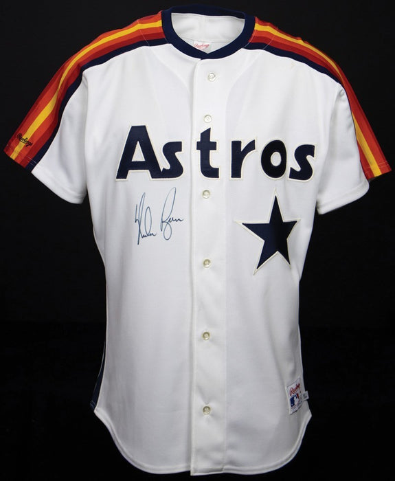 Nolan Ryan Signed Authentic 1989 Houston Astros Game Model Jersey With JSA COA
