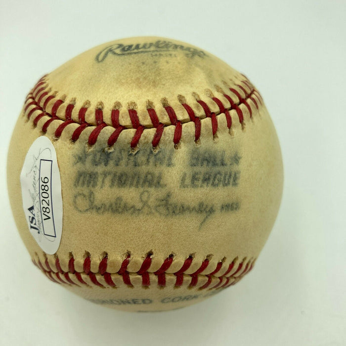 Johnny Mize Single Signed National League Baseball JSA COA