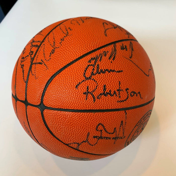 Michael Jordan Rookie 1986 All Star Game Team Signed Basketball 22 Sigs JSA COA