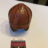 Sammy Baugh  Signed Vintage Leather Mini Helmet JSA COA