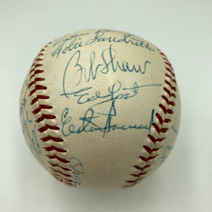 Mickey Mantle Willie Mays Hank Aaron 1960's HOF Multi Signed Baseball JSA COA