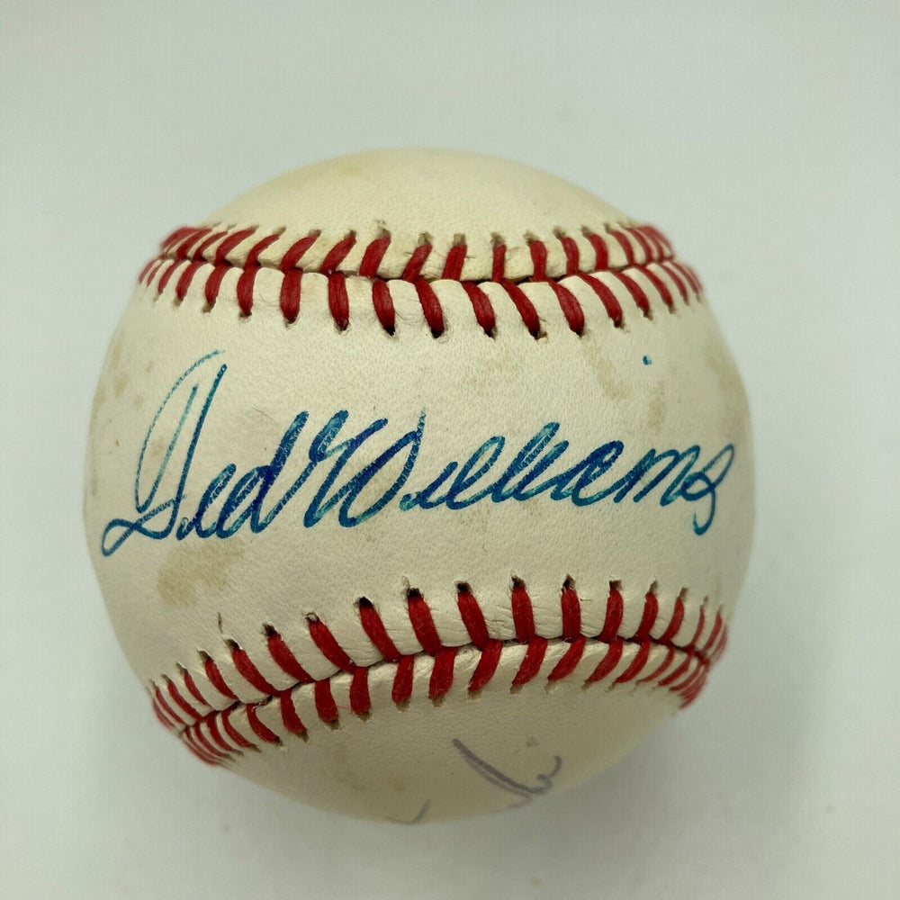 Ted Williams & Carl Yastrzemski Signed Vintage American League Baseball PSA DNA