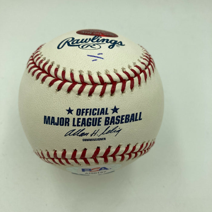 RARE Stan Musial "U.S. Navy 1945 Pearl Harbor" WW2 Signed Baseball PSA DNA COA