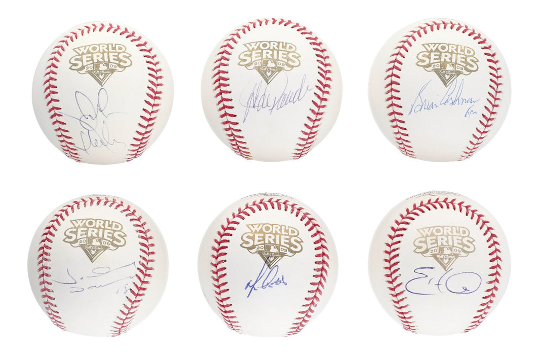 2009 New York Yankees WS Champs Team Signed Baseball Collection 42 Balls JSA COA