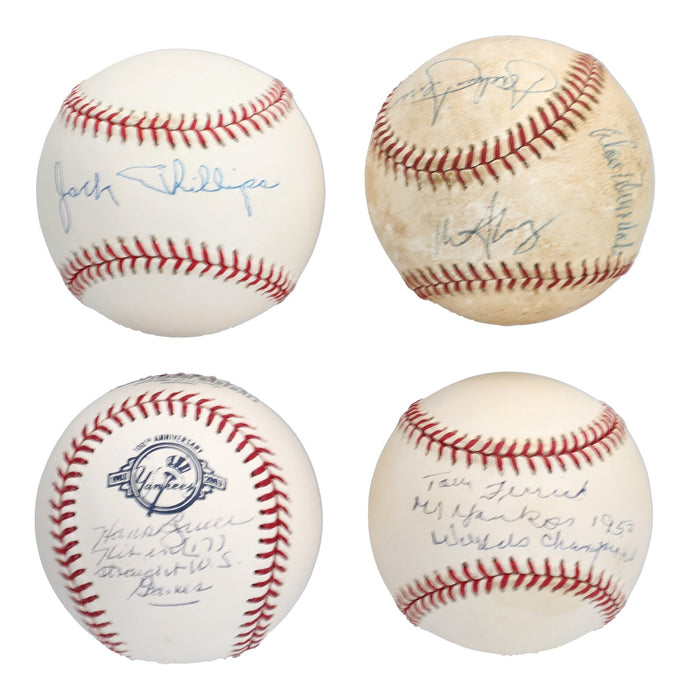 1950 New York Yankees WS Champs Team Signed Baseball Collection 35 Balls JSA COA