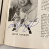 The Finest 1956 World Series Yankees Dodgers Signed Program Mantle Koufax JSA