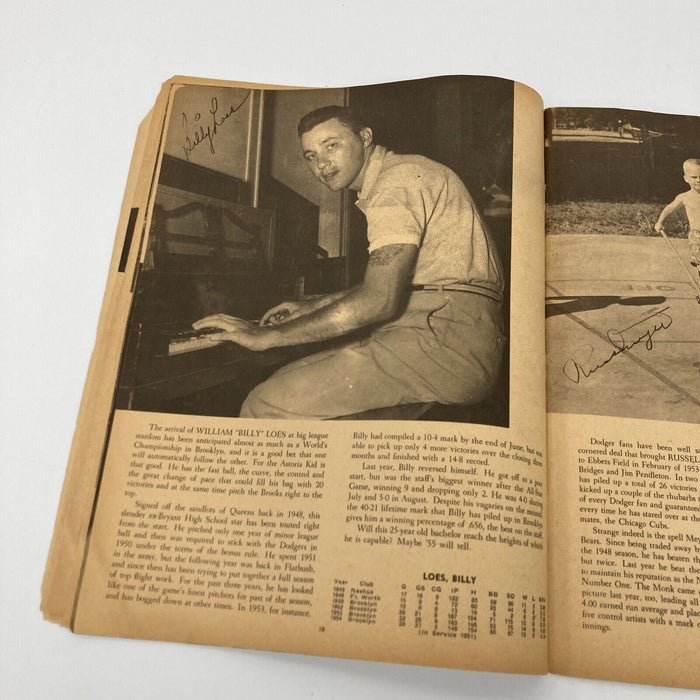 1955 Brooklyn Dodgers W.S. Champs Team Signed Yearbook Jackie Robinson JSA COA