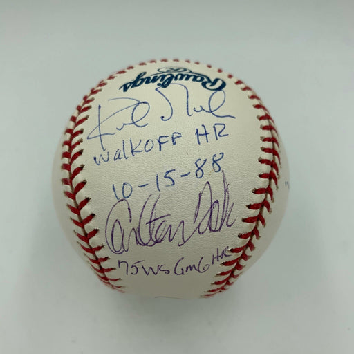 Extraordinary Famous Home Runs Signed Baseball Gibson Fisk Thomson Carter JSA