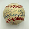 1957 Milwaukee Braves World Series Champs Team Signed Baseball JSA COA