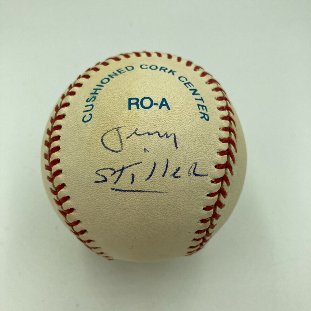 Stiller and Meara Jerry Stiller & Anne Meara Signed Autographed Baseball JSA COA