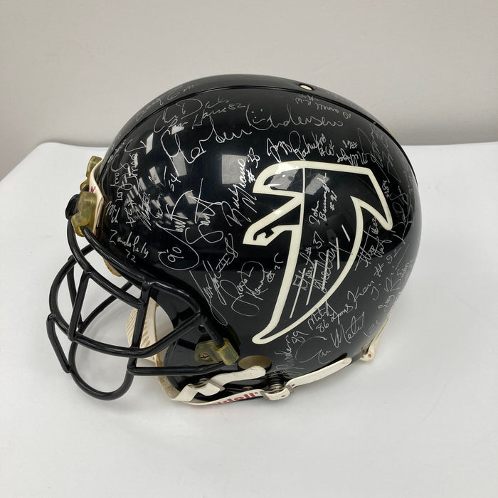 1995 Atlanta Falcons Team Signed Eric Metcalf Game Used Helmet JSA COA