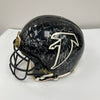 1995 Atlanta Falcons Team Signed Eric Metcalf Game Used Helmet JSA COA