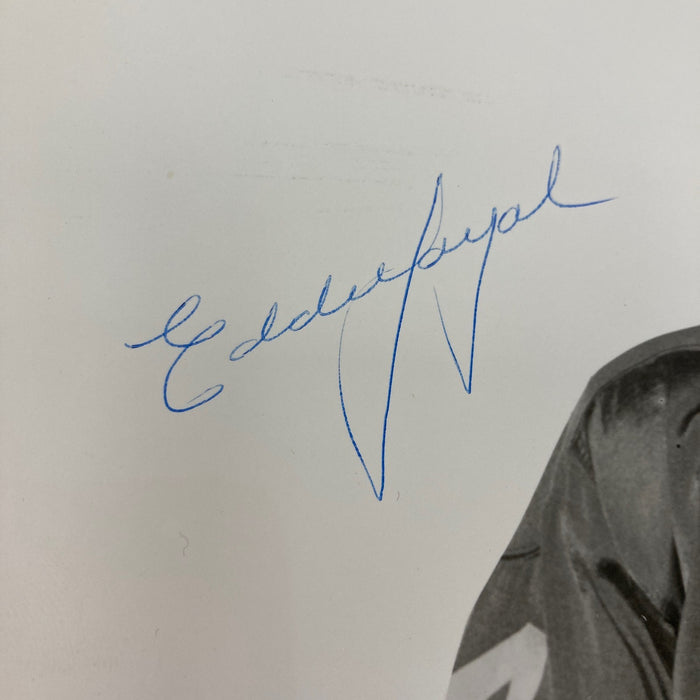 Ed Joyal Signed 1960's Toronto Maple Leafs Team Issued Photo JSA COA