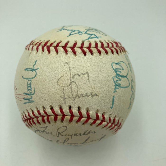 1989 Oakland A’s World Series Champs Team Signed Baseball 28 Sigs JSA COA