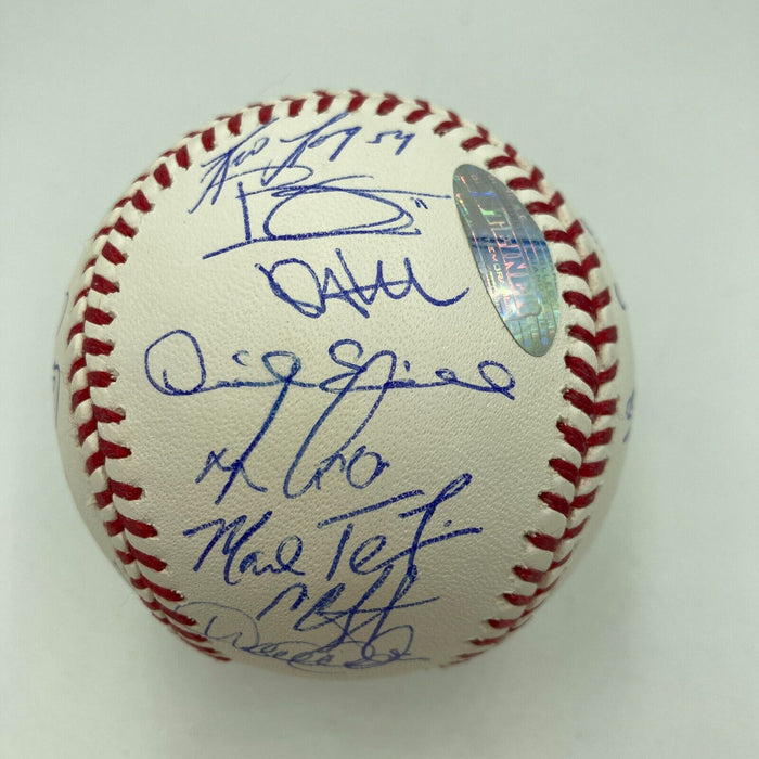 2009 New York Yankees Team Signed World Series Baseball Derek Jeter Steiner COA