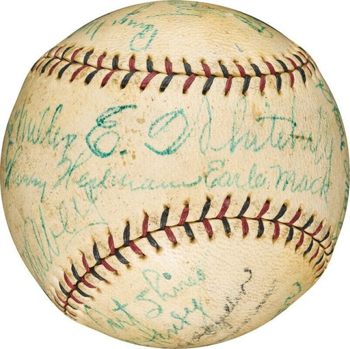 1920's Baseball Legends Signed Baseball With Harry Heilmann & Leo Diegel PSA DNA