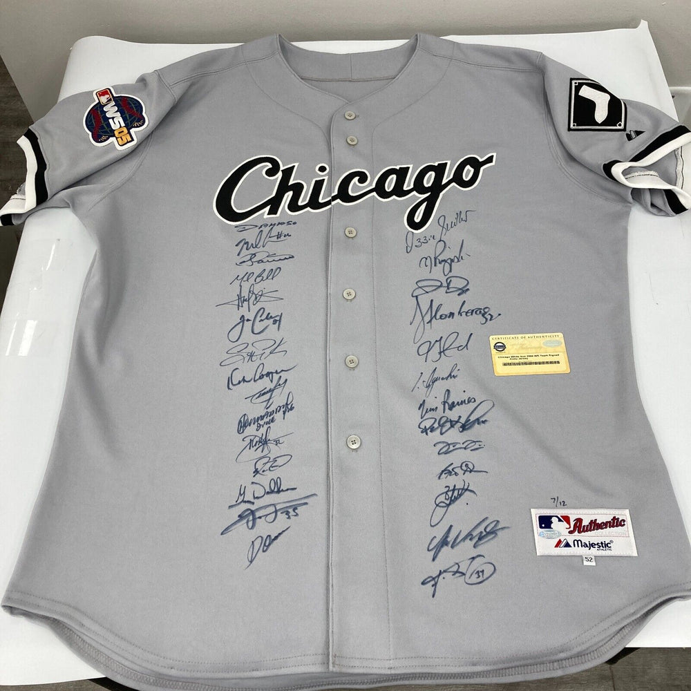 2005 Chicago White Sox Champs Team Signed World Series Jersey Steiner COA #7/12