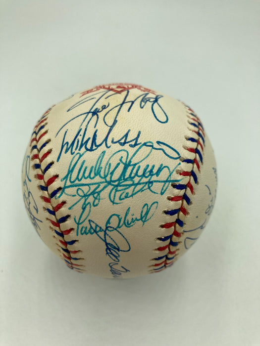 1997 All Star Game Team Signed Baseball Ken Griffey Jr. Mark Mcgwire 30 Sigs JSA