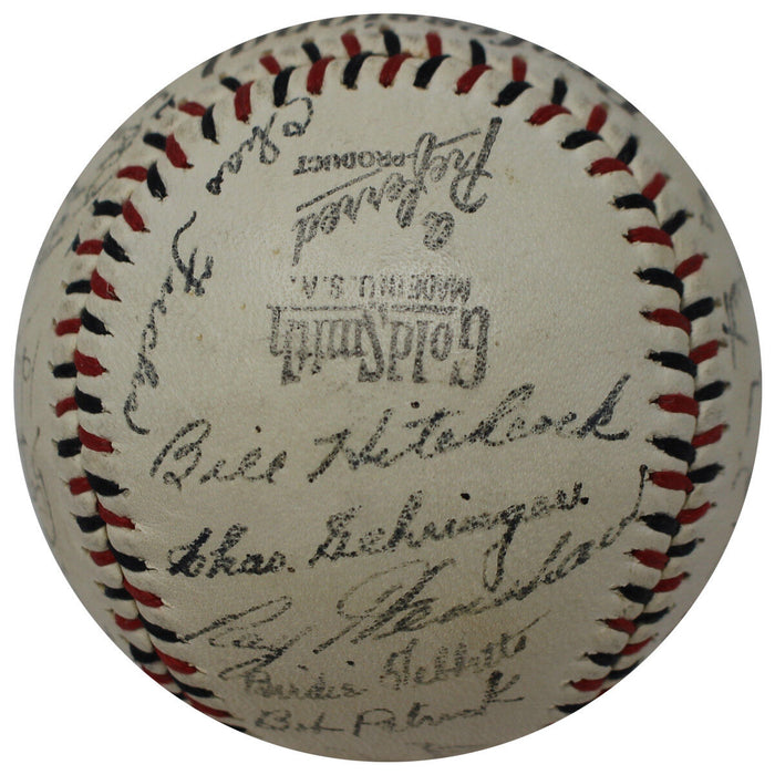 The Finest 1942 Detroit Tigers Team Signed Baseball 30 Signatures With JSA COA