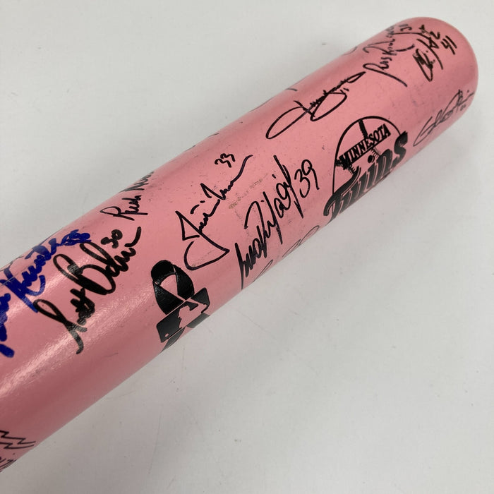 2007 Minnesota Twins Team Signed Mother's Day Baseball Bat Joe Mauer Beckett COA